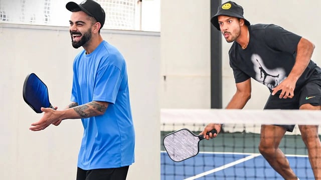 Virat Kohli And RCB Mates Enjoy Pickleball After Rain Disrupts Practice Before SRH Clash: See Pics