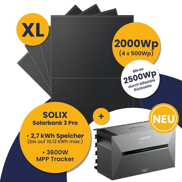 Ein Powerhouse an Balkonkraftwerk mit einem großen Speicher