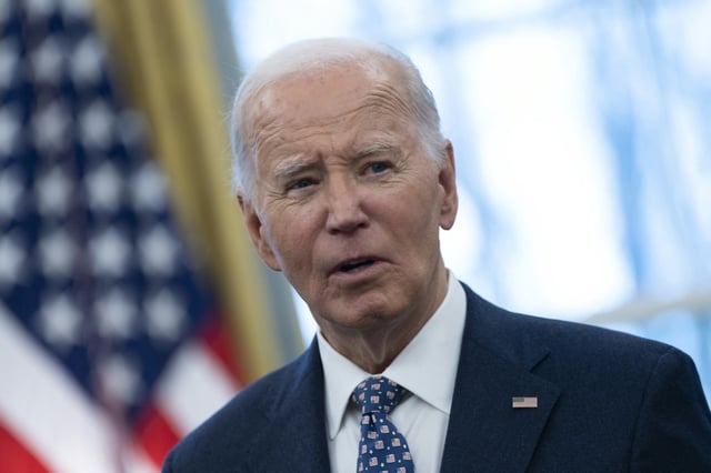 Joe Biden dans le Bureau ovale de la Maison blanche à Washington, le 3 janvier 2025