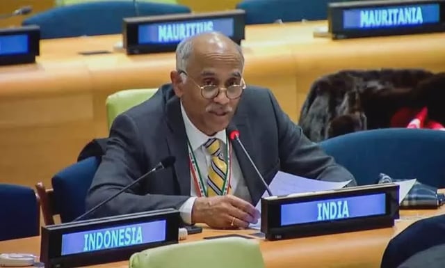 “India pursuing its role as responsible maritime power to address emerging threats,” says Indian envoy to UN