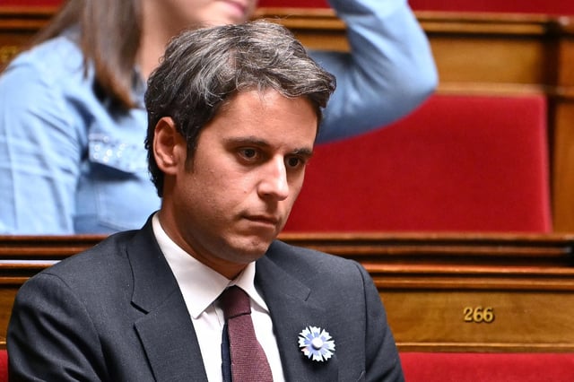 Le parti présidentiel Renaissance, dirigé par Gabriel Attal – ici à l’Assemblée le 6 mai – souhaite interdire le voile dans l’espace public pour les mineures de moins de quinze ans, a-t-il indiqué mardi 20 mai 2025.