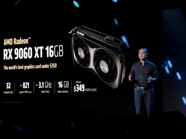 AMD's graphics chief, Jack Huynh, at the AMD Computex 2025 press briefing