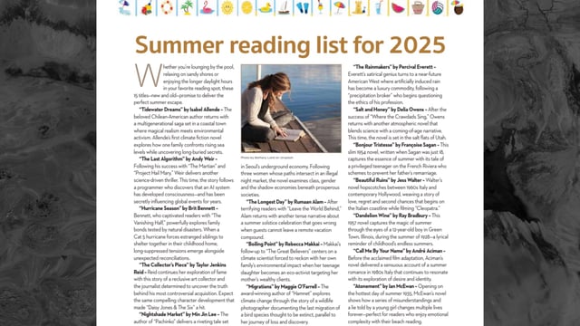The list contained only five titles out of a total of fifteen, which were actual books