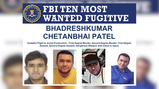 Gujarati man Bhadreshkumar Chetanbhai Patel was added to FBI's top 10 wanted fugitive list in 2017