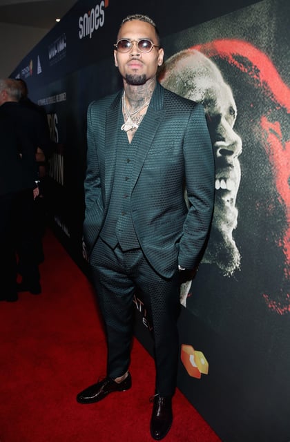 Chris Brown attends the Premiere Of Riveting Entertainment's "Chris Brown: Welcome To My Life" at L.A. LIVE on June 6, 2017, in Los Angeles.