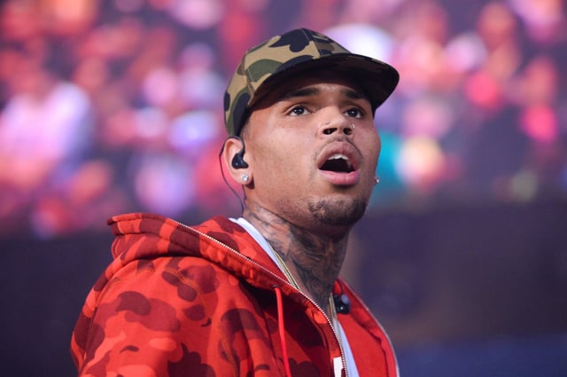 FILE - In this June 7, 2015 file photo, Chris Brown performs at the 2015 Hot 97 Summer Jam at MetLife Stadium in East Rutherford, N.J. (Photo by Scott Roth/Invision/AP, File)