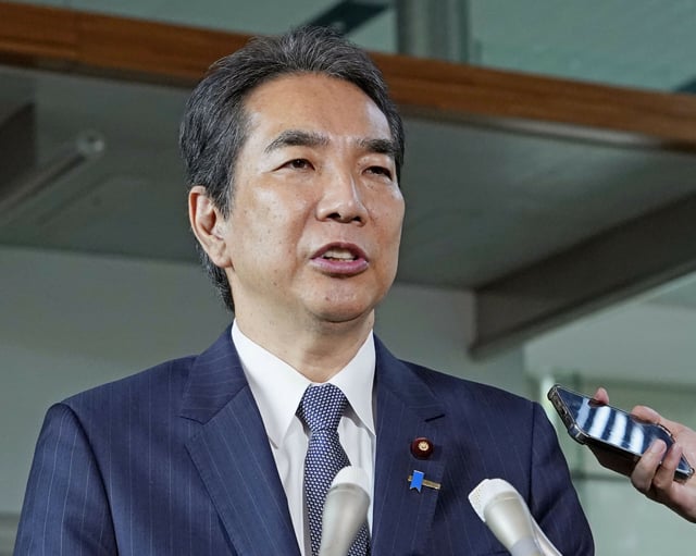 Japans Landwirtschaftsminister Taku Eto ist zurückgetreten.