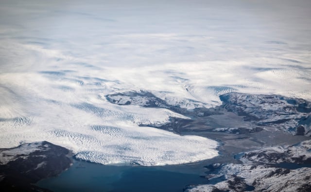 The edge of the ice sheet is pictured south of Ilulissat, Greenland, September 17, 2021. A new study suggests that efforts to limit the global temperature increase to 1.5 degrees Celsius may not go far enough to save the world’s ice sheets.
