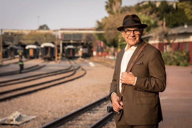Sir David Suchet in Pretoria, South Africa (Photo: Channel 4/Catherine Abbott/Two Rivers Media/Soho Studios)
