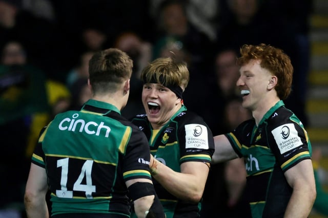 Henry Pollock (C) has scored seven tries in as many Champions Cup games this season