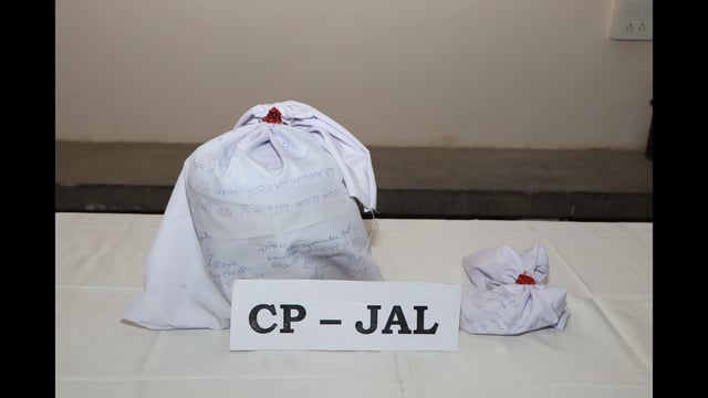 The heroin seized by police in Jalandhar.