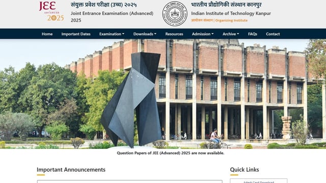JEE Advanced 2025 Response Sheet to Be Out Today at 5 PM, Here's How to Check  | Image: File Photo