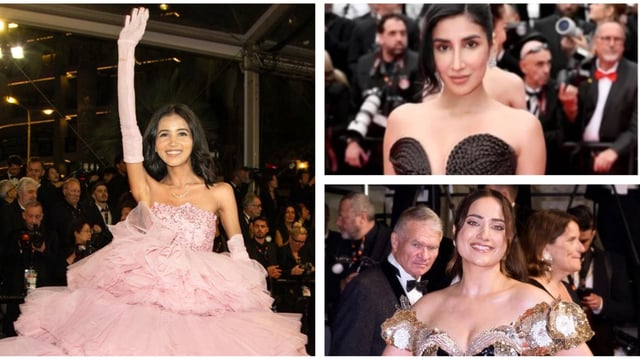 Desi influencers have taken over the red carpet at the Cannes Film Festival. 