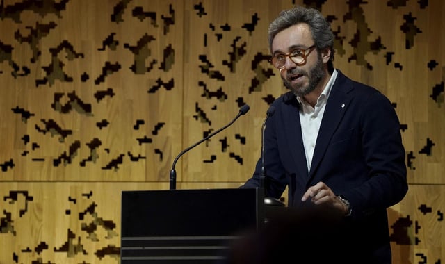 Aitor Moll, consejero delegado de Prensa Ibérica en la presenación del II Foro Económico y Social del Mediterráneo.
