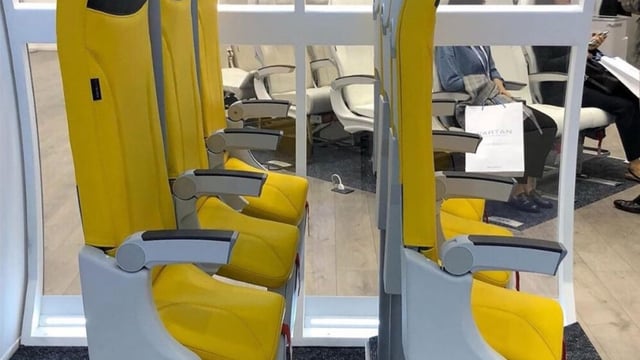 standing seats on a plane