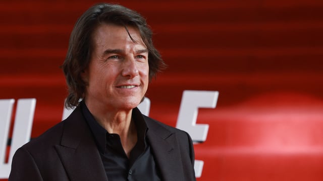 Tom Cruise poses as he attends the premiere of the film Mission: Impossible - The Final Reckoning at the Auditorio Nacional, in Mexico City, Mexico May 20, 2025. REUTERS/Henry Romero