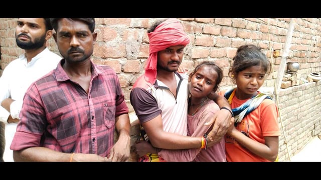 Grieving relatives of the girls who died in the incident. (HT Photo)