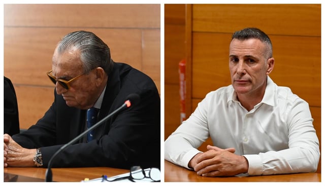 Imagen de Carlos Fabra y Álex Debón en el juicio que se ha celebrado en Castellón.