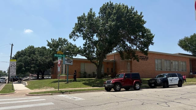 An adult was injured in a stabbing Thursday, May 22, outside South Hills Elementary School in Fort Worth police said. An adult suspect was taken into custody.