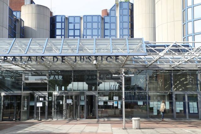 Le palais de justice de Bobigny, le 20 avril 2020, en Seine-Saint-Denis