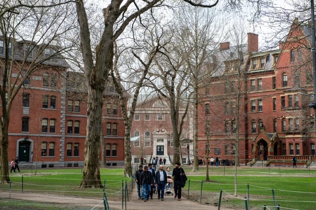 Le campus de l'Université Harvard à Cambridge, dans le Massachusetts, le 15 avril 2025