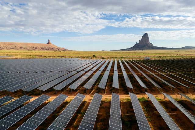 The Kayenta Solar Plant in Arizona, one of the many clean energy projects made possible with federal financing.