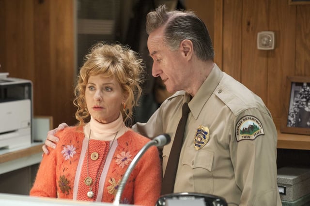 Lucy Moran (Kimmy Robertson) and Deputy Andy Brennan (Harry Goaz) are shown in a scene from &#34;Twin Peaks: The Return&#34; (2017). Robertson and Goaz will appear at the Uptown Theatre in Napa on Oct. 17 as part of “Twin Peaks: Conversation With The Stars.”