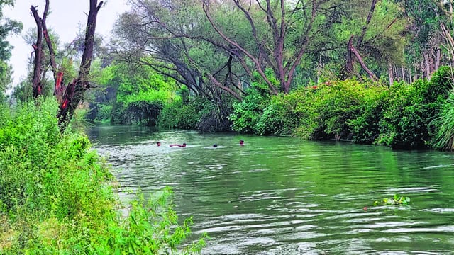 The accident took place in the section of the canal behind CISF Camp in Bawana. (HT Photos)