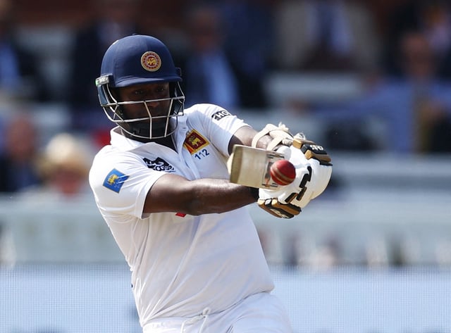 Cricket - Second Test - England v Sri Lanka - Lord's Cricket Ground, London, Britain - September 1, 2024 Sri Lanka's Angelo Mathews in action Action Images via Reuters/Andrew Boyers/File Photo