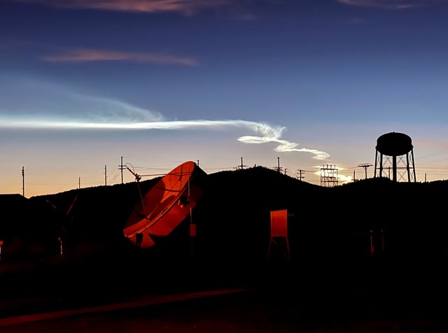 SpaceX rocket launch from Vandenberg Space Force Base in Vandenberg, California, spotted over Arizona on Oct. 27, 2022.