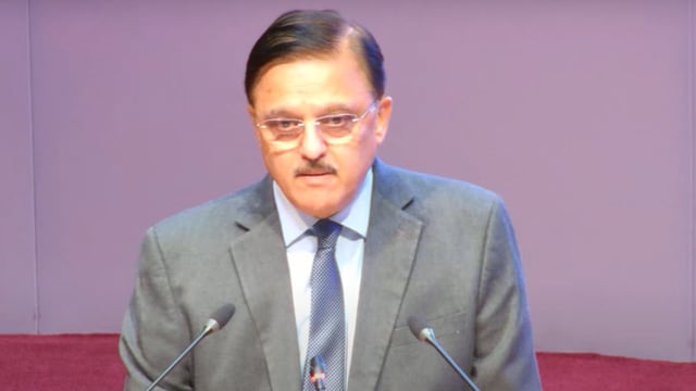 Justice Abhay Shreeniwas Oka during the farewell function organised for him by the Supreme Court Bar Association (SCBA).