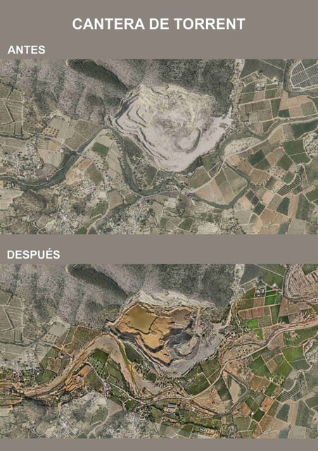 El antes y después del impacto de la dana en Torrent
