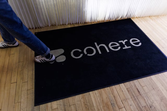 A view of Cohere's office in Toronto on February 5, 2025. (Cole Burston)
