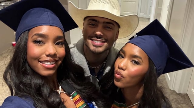 Sean &#34;Diddy&#34; Comb&#39;s daughters Jessie and D&#39;Lila, with son Quincy Combs. (Instagram)