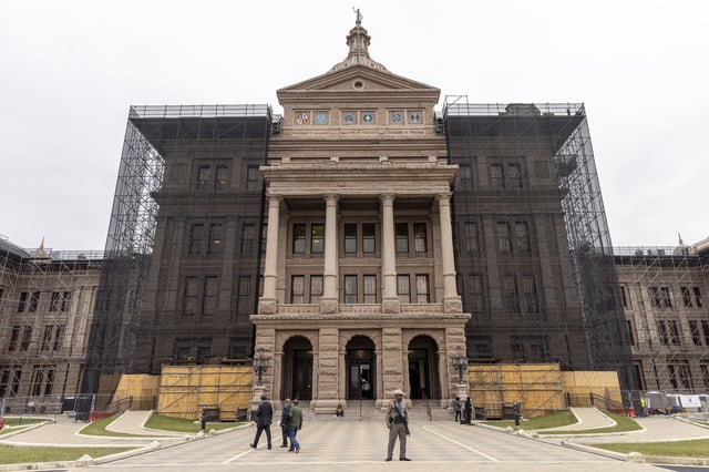 Texas Capitol during opening day of the 89th Texas Legislative Session in Austin, Texas, Tuesday, Jan. 14, 2025.