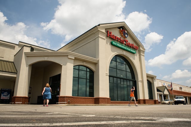 Harris Teeter grocery store at 2800 Raeford Road in Fayetteville, North Carolina on Thursday, July 22, 2022.