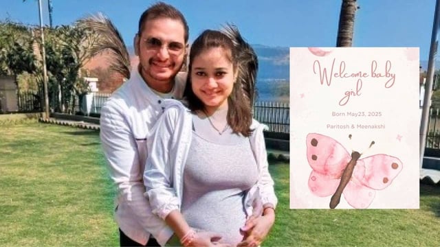 Paritosh Tripathi And Meenakshi Chand Welcome Daughter | Image: Instagram