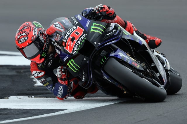 France's 2021 world champion  Fabio Quartararo secured his third successive pole position after posting the fastest time in qualifying for the British MotoGP