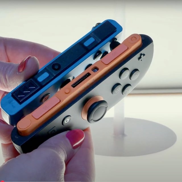 We got to give the new Joy-Con controllers a try.