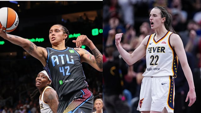 Brittney Griner and Caitlin Clark