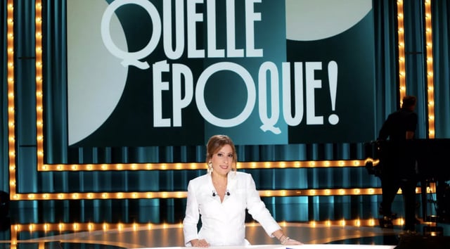 Léa Salamé sur le plateau de l’émission «Quelle époque !» sur France 2.