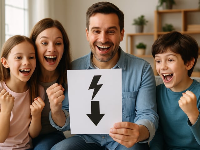Eine vierköpfige Familie kann bis zu 220 Euro im Jahr an Stromkosten sparen.
