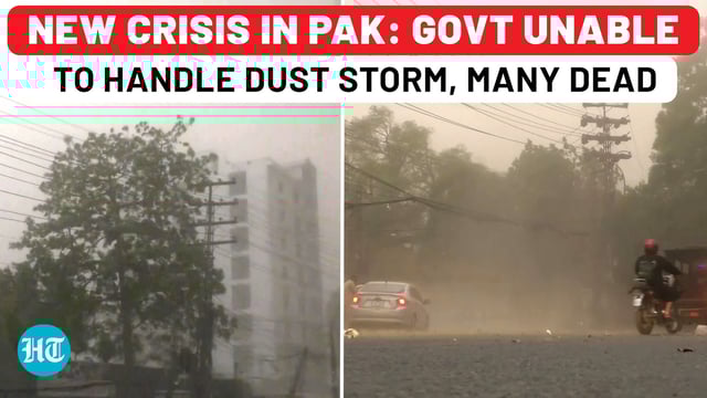 Pakistan Govt unable to handle dust storm, many dead