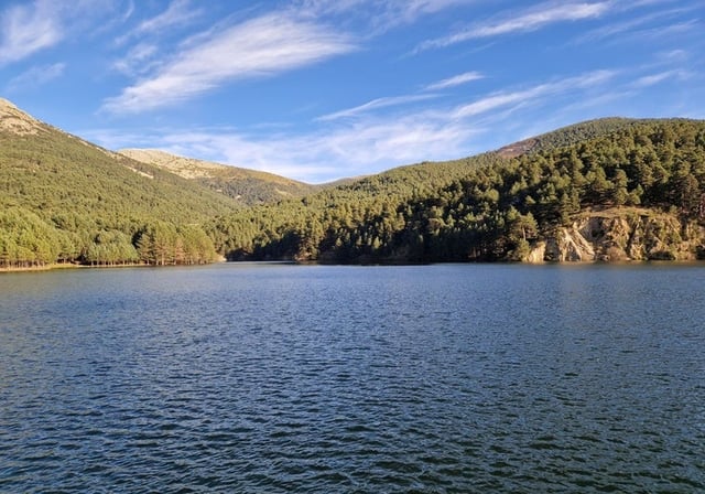 Embalse de El Tejo, en El Espinar (Segovia)