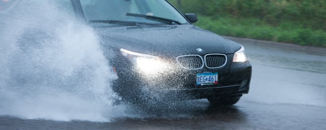 Heavy rains and constant thunderstorms led to flash flooding and difficult driving.