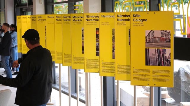 Blick in die Ausstellung im Dokumentationszentrum zum NSU-Komplex