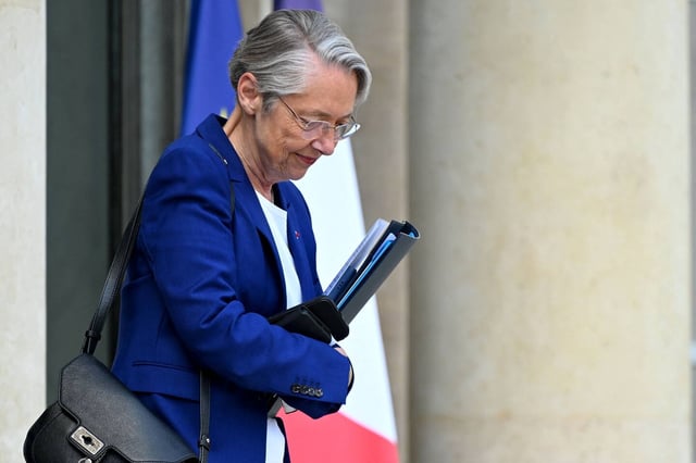 La ministre française de l'éducation, de l'enseignement supérieur et de la recherche, Elisabeth Borne, à l'Elysée, le 23 mai 2025.