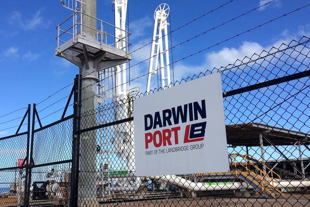 Machinery can be seen sitting at the Port of Darwin, located in the Northern Territory's capital city of Darwin in Australia, April 21, 2017. Picture taken April 21, 2017. REUTERS/Tom Westbrook/File Photo
