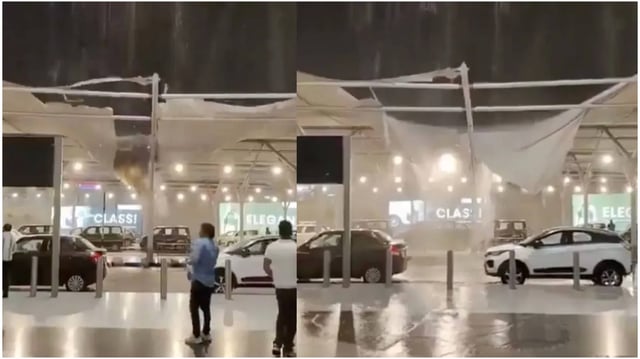 Canopy Collapses at Delhi Airport in Thunderstorm | Image: X