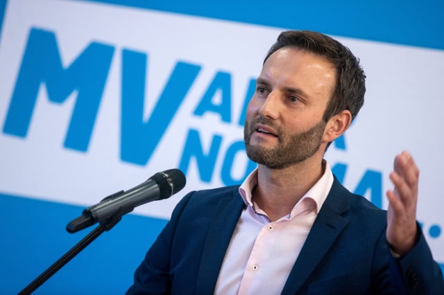 Scheiterte an in der Stichwahl: Enrico Schult, Co-Vorsitzender der AfD Mecklenburg-Vorpommern. Foto: picture alliance/dpa/dpa-Zentralbild | Jens Büttner